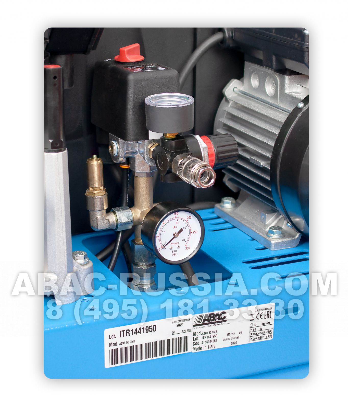 Поршневой компрессор ABAC A29B 50 СМ3 PRO Поршневой компрессор ABAC A29B 50 СМ3 PRO