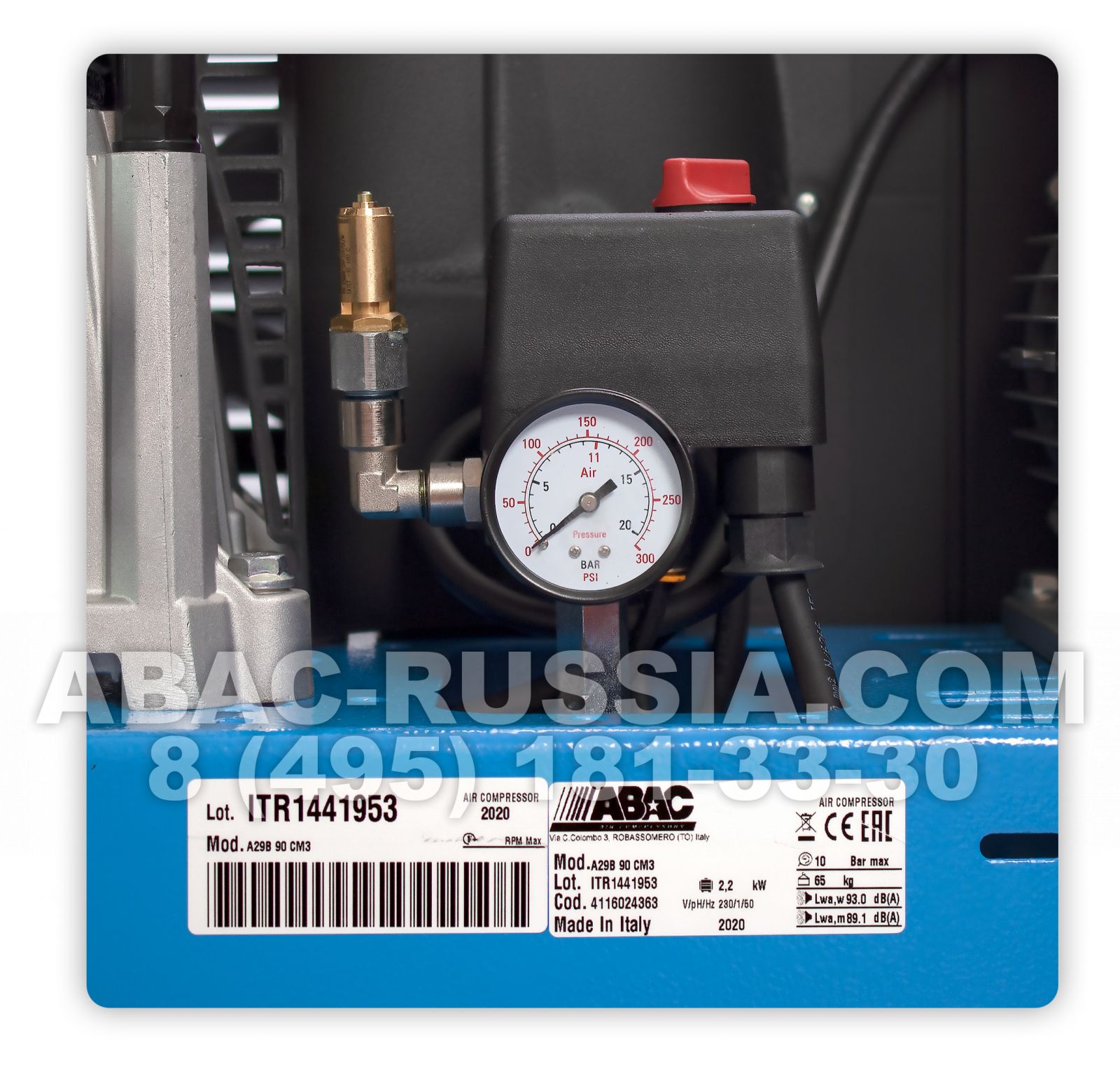 Поршневой компрессор ABAC A29B 90 СМ3 Поршневой компрессор ABAC A29B 90 СМ3