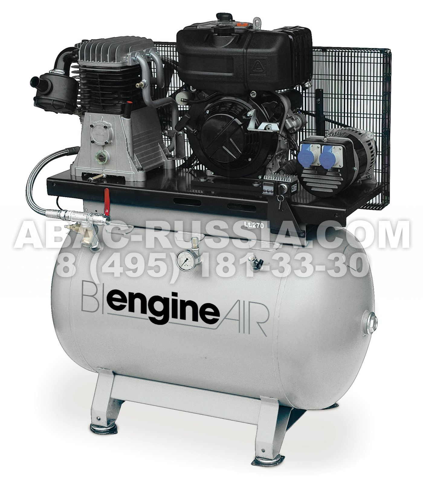 Поршневой компрессор ABAC BI EngineAIR B4900/270 7HP Поршневой компрессор ABAC BI EngineAIR B4900/270 7HP